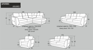 Luxury corner sofa |"ARAMIS"| Rudy-Ann