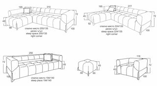Разтегателен ъглов диван "ДАНИЛО" | Руди-Ан