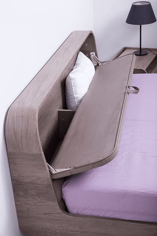 Bed with rounded edges S02 | ERGODESIGN