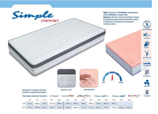 Double-sided mattress Simple Memo | RosMari