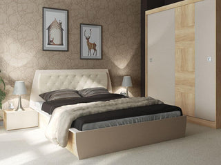 Bed with upholstered headboard TAIS | MOB Furniture