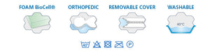 Матрак бебе 60/120 Bambio Safe Combo +Top Safe AirCuddle