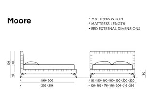 MOORE My bed | Dorelan® Design