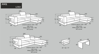 Luxury corner sofa |"LORD"| Rudy-Ann